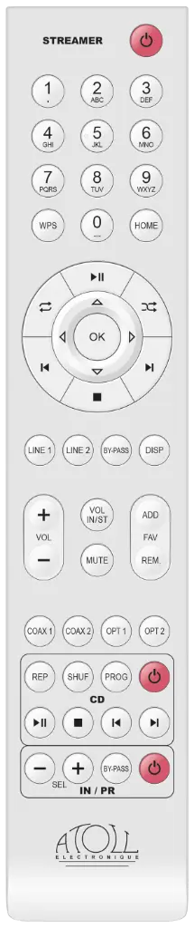 Atoll - Remote control (streamer)